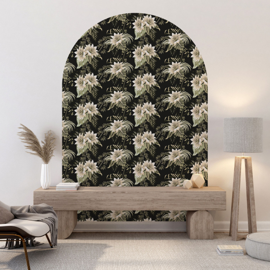 Vinilo Adhesivo Decorativo Arco - Motivo floral