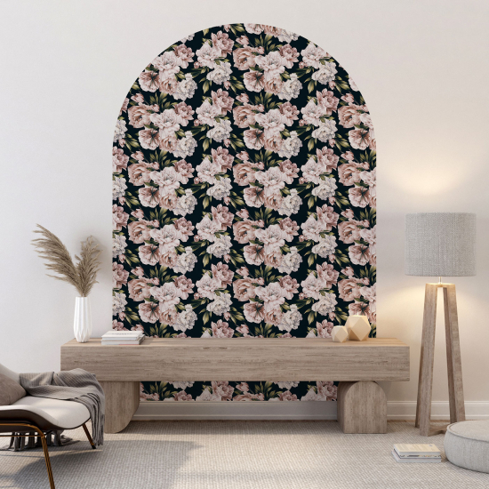 Vinilo Adhesivo Decorativo Arco - Motivo floral