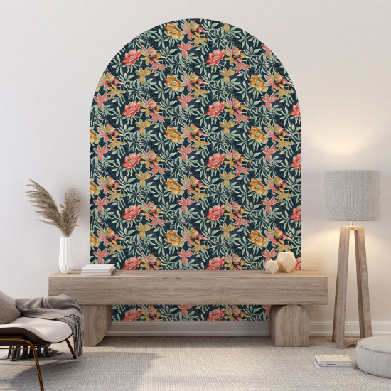 Vinilo Adhesivo Decorativo Arco - Motivo floral