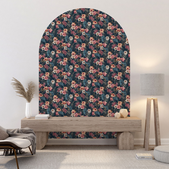 Vinilo Adhesivo Decorativo Arco - Motivo floral
