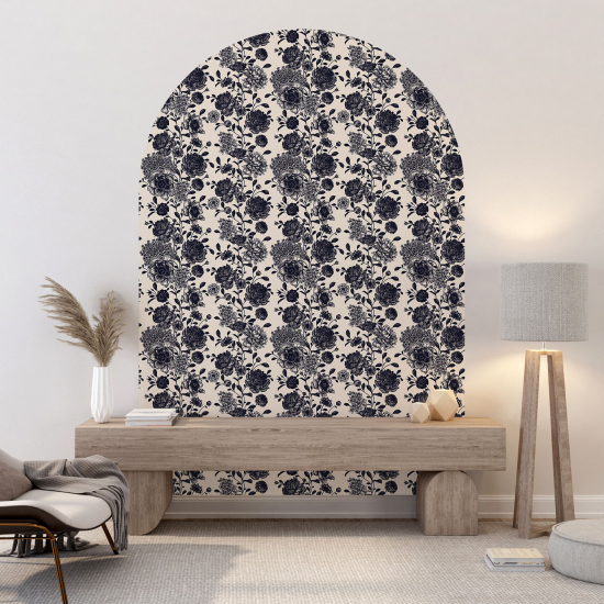Vinilo Adhesivo Decorativo Arco - Motivo floral