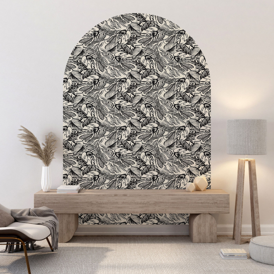 Vinilo Adhesivo Decorativo Arco - Motivo floral