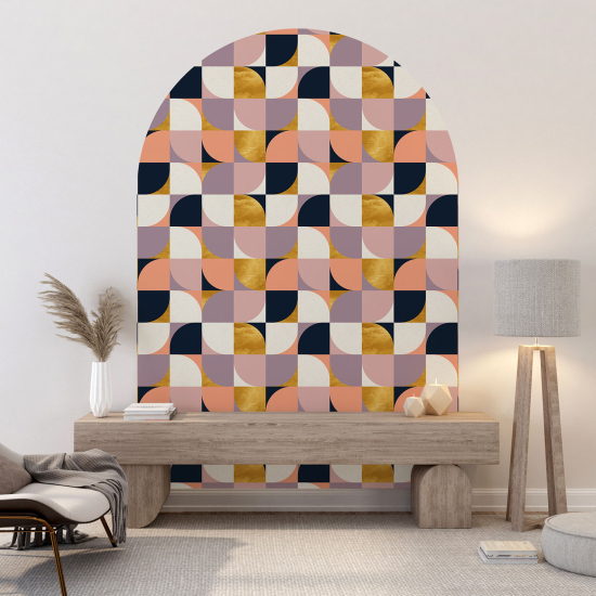 Vinilo Adhesivo Decorativo Arco - Motivo geométrico