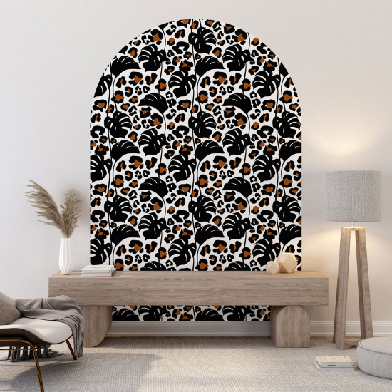 Vinilo Adhesivo Decorativo Arco - Motivo Leopardo