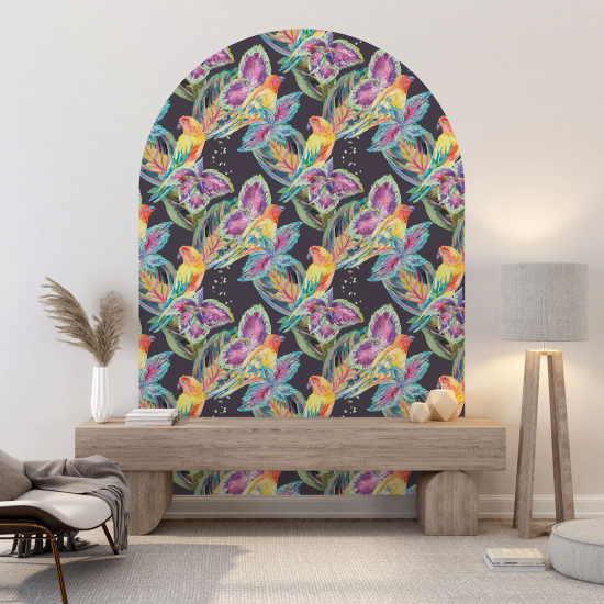 Vinilo Adhesivo Decorativo Arco - Pájaros