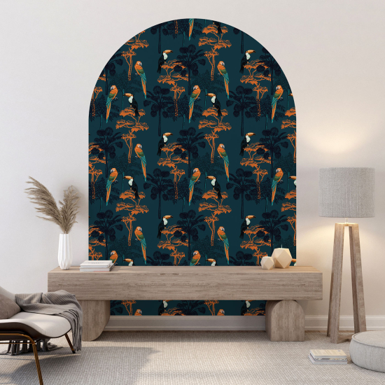 Vinilo Adhesivo Decorativo Arco - Pájaros