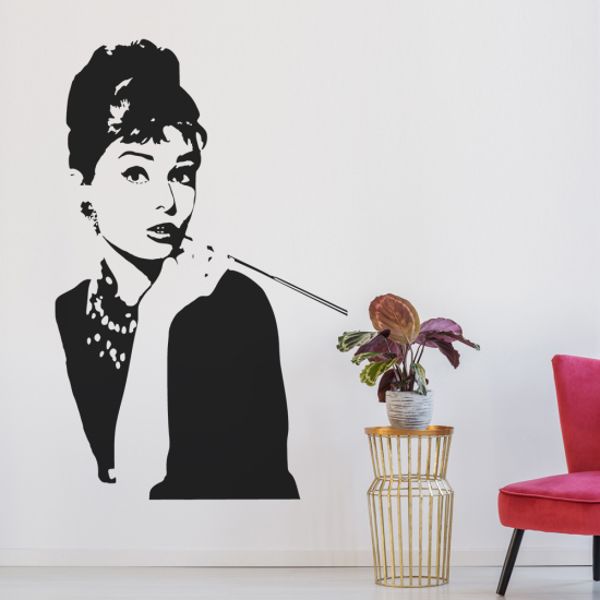 Vinilo Adhesivo Decorativo - Audrey Hepburn