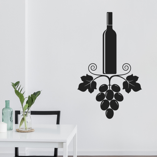 Vinilo Adhesivo Decorativo - Botella de vino