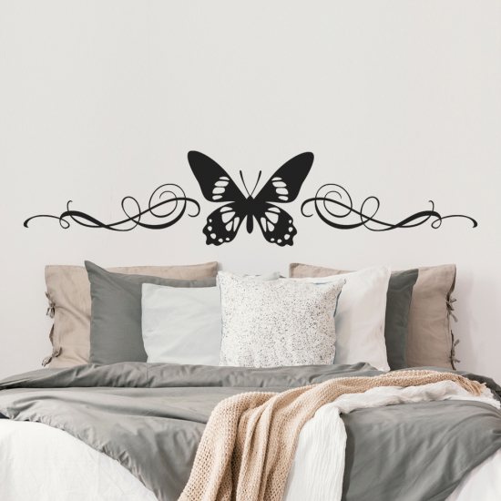 Vinilo Adhesivo Decorativo - Cabecero Mariposa