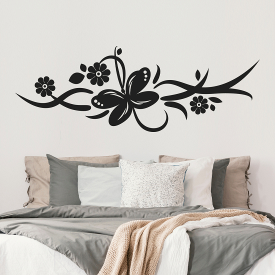 Vinilo Adhesivo Decorativo - Cabecero Mariposa