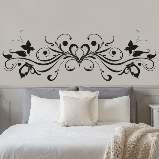 Vinilo Adhesivo Decorativo - Cabecero Mariposas