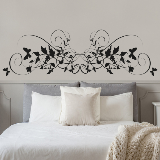 Vinilo Adhesivo Decorativo - Cabecero Mariposas