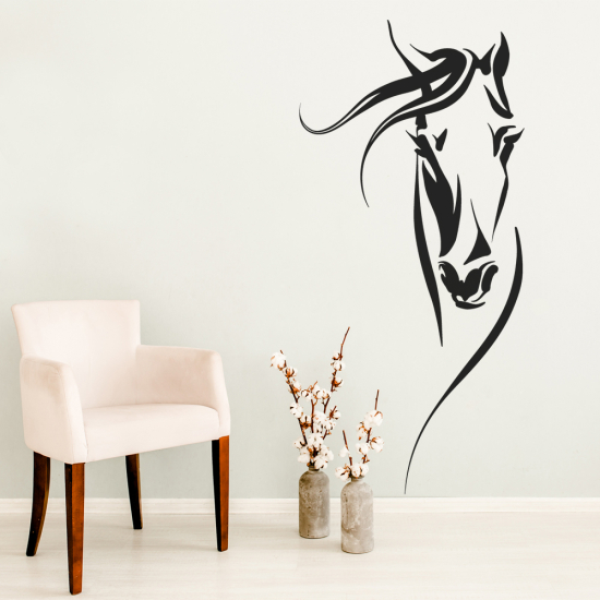 Vinilo Adhesivo Decorativo - Cabeza de caballo