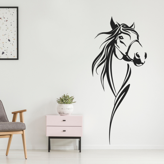 Vinilo Adhesivo Decorativo - Cabeza de caballo