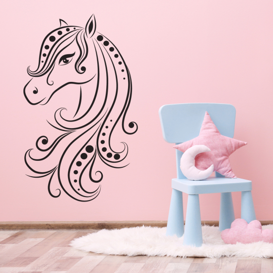 Vinilo Adhesivo Decorativo - Cabeza de caballo