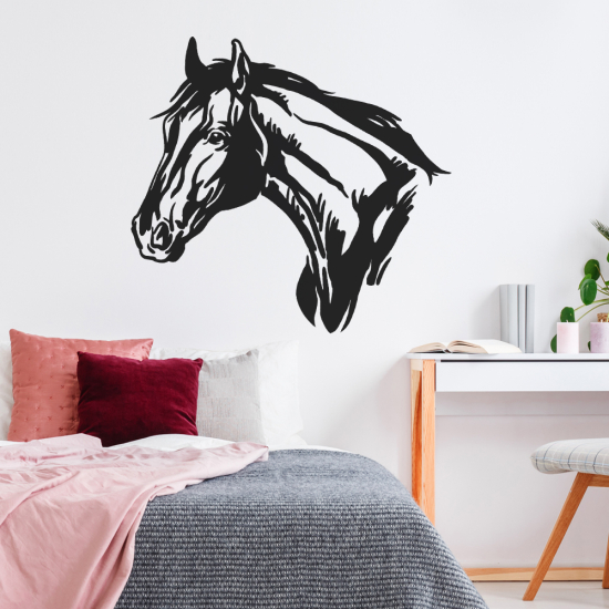 Vinilo Adhesivo Decorativo - Cabeza de caballo