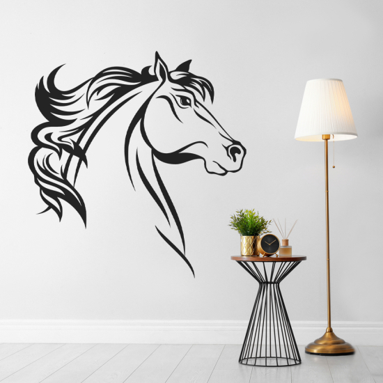 Vinilo Adhesivo Decorativo - Cabeza de caballo