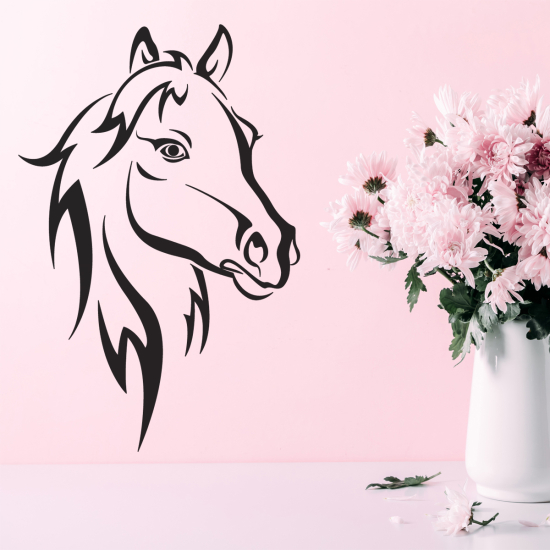 Vinilo Adhesivo Decorativo - Cabeza de caballo