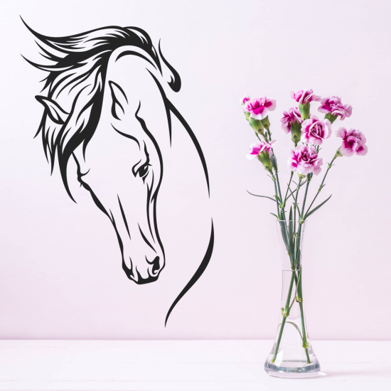 Vinilo Adhesivo Decorativo - Cabeza de caballo