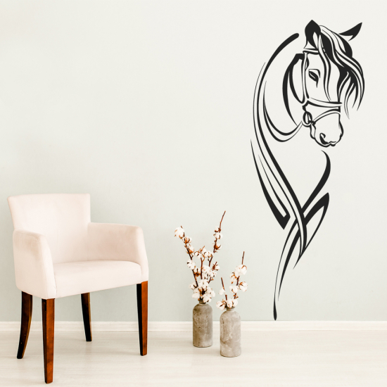 Vinilo Adhesivo Decorativo - Cabeza de caballo