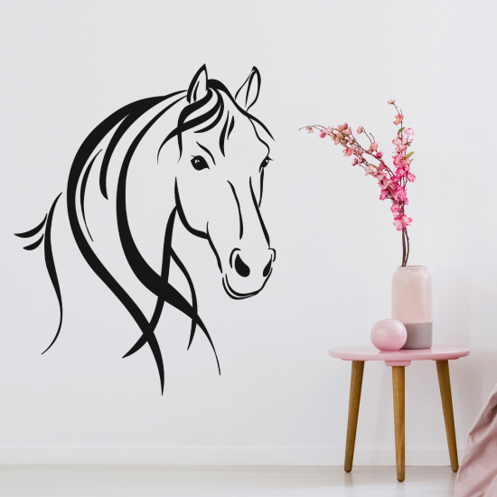 Vinilo Adhesivo Decorativo - Cabeza de caballo