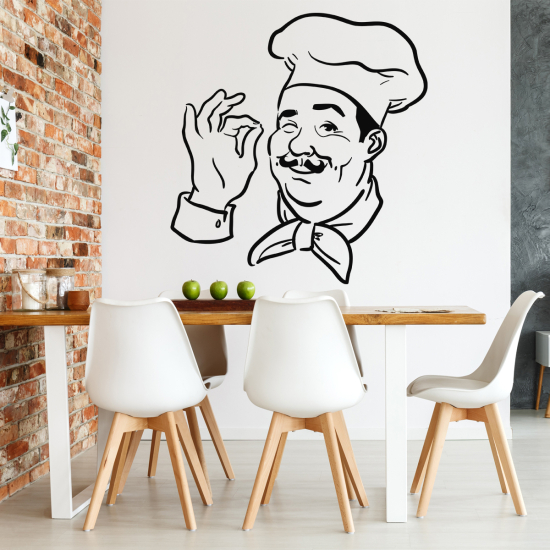 Vinilo Adhesivo Decorativo - Chef de Cocina