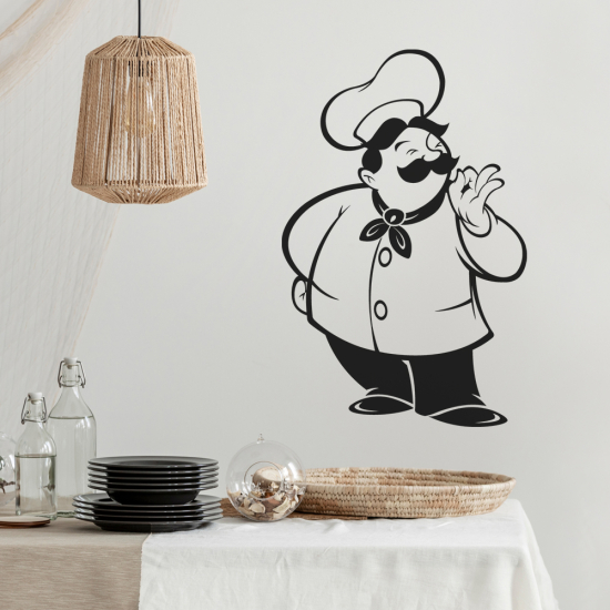 Vinilo Adhesivo Decorativo - Chef de Cocina