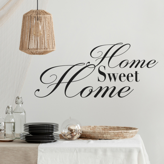 Vinilo Adhesivo Decorativo - Cita Hombre Dulce Hogar