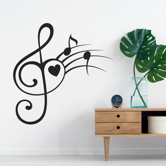 Vinilo Adhesivo Decorativo - Clave de Sol
