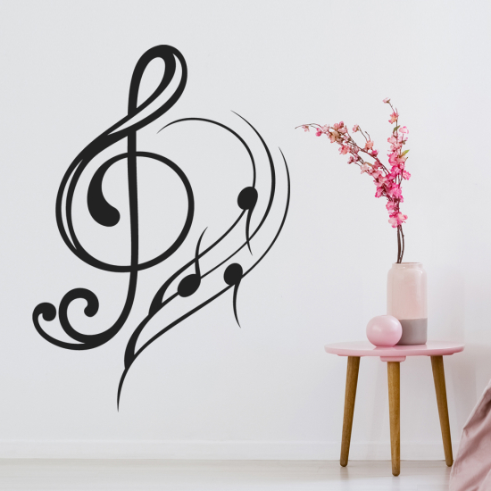Vinilo Adhesivo Decorativo - Clave de Sol