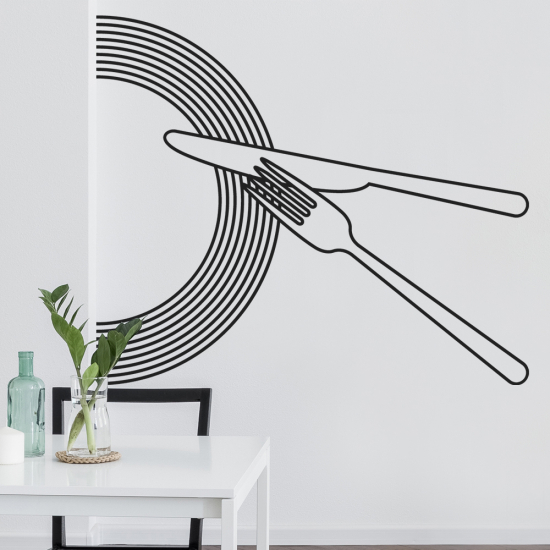 Vinilo Adhesivo Decorativo - Cocina Cubiertos