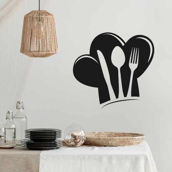 Vinilo Adhesivo Decorativo - Cocina Cubiertos