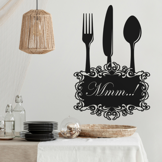 Vinilo Adhesivo Decorativo - Cocina Cubiertos
