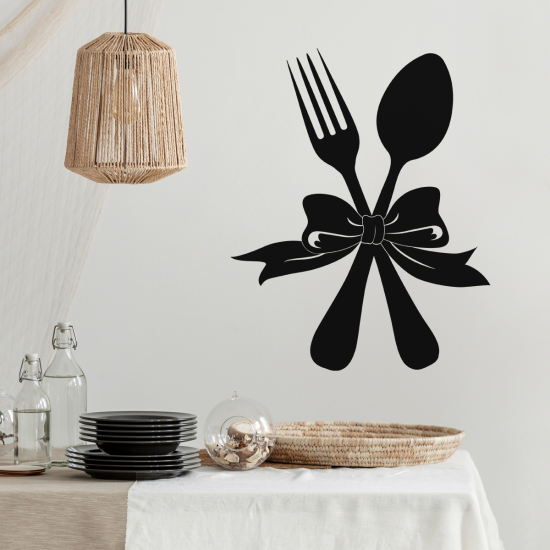 Vinilo Adhesivo Decorativo - Cocina Cubiertos
