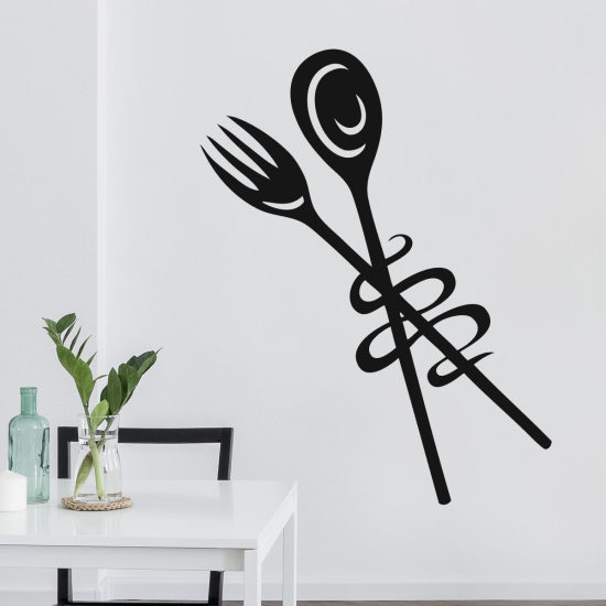 Vinilo Adhesivo Decorativo - Cocina Cubiertos