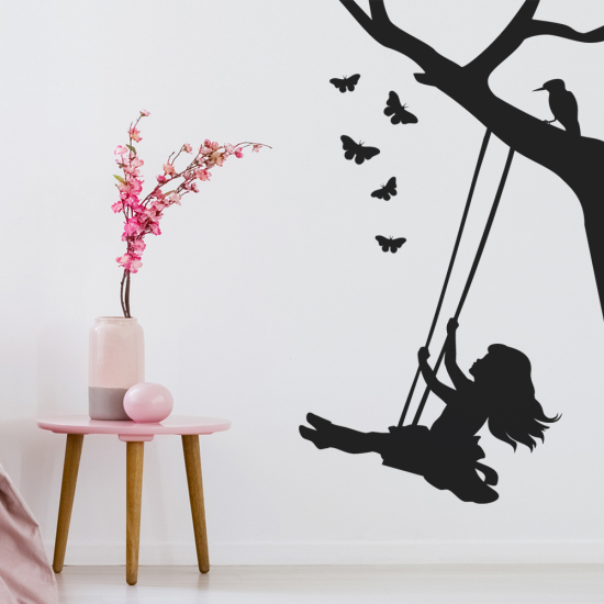 Vinilo Adhesivo Decorativo - Columpio