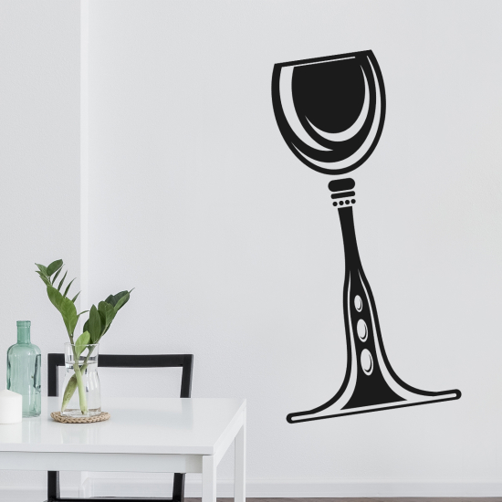 Vinilo Adhesivo Decorativo - Copa de vino