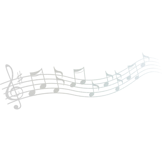 Vinilo Adhesivo Decorativo esmerilado - Alcance musical
