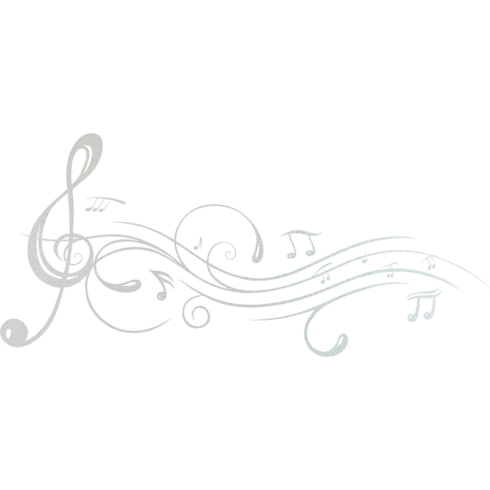 Vinilo Adhesivo Decorativo esmerilado - Alcance musical
