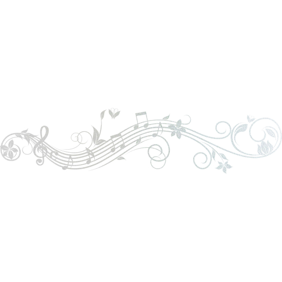 Vinilo Adhesivo Decorativo esmerilado - Alcance musical