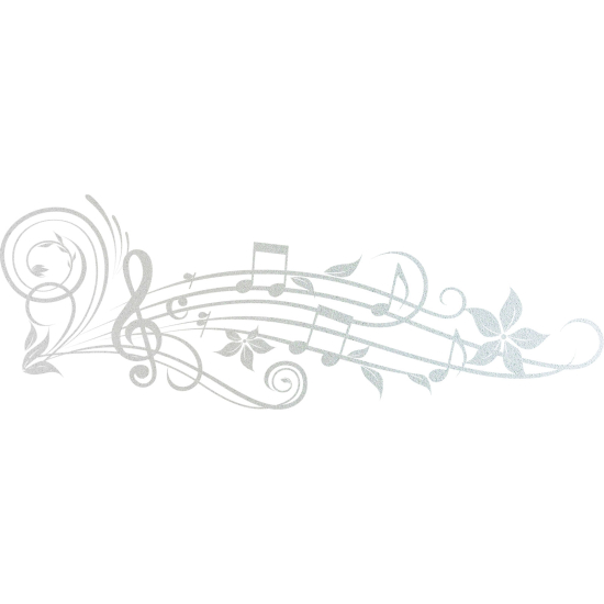 Vinilo Adhesivo Decorativo esmerilado - Alcance musical