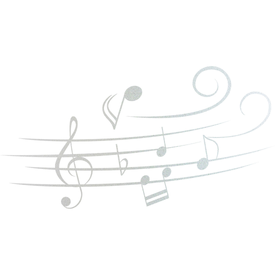 Vinilo Adhesivo Decorativo esmerilado - Alcance musical