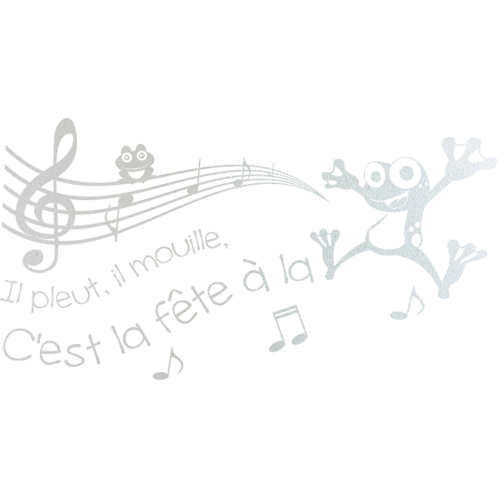 Vinilo Adhesivo Decorativo esmerilado - Alcance musical