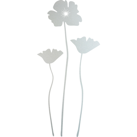 Vinilo Adhesivo Decorativo esmerilado - Amapolas