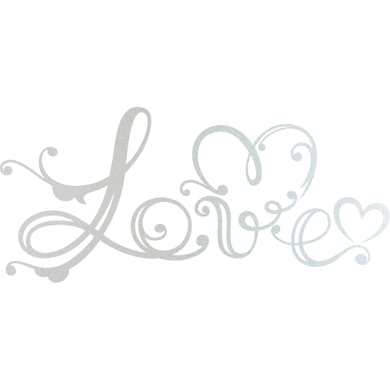 Vinilo Adhesivo Decorativo esmerilado - Amor