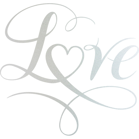 Vinilo Adhesivo Decorativo esmerilado - Amor