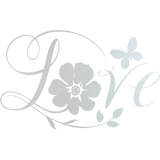 Vinilo Adhesivo Decorativo esmerilado - Amor
