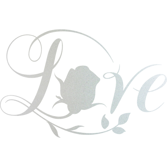 Vinilo Adhesivo Decorativo esmerilado - Amor