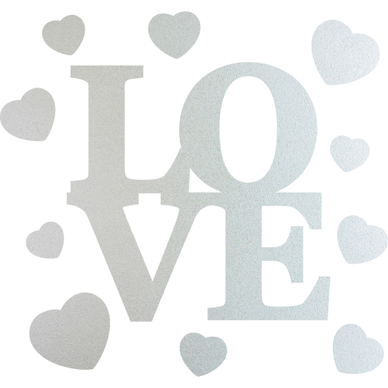 Vinilo Adhesivo Decorativo esmerilado - Amor