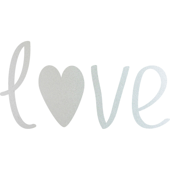 Vinilo Adhesivo Decorativo esmerilado - Amor